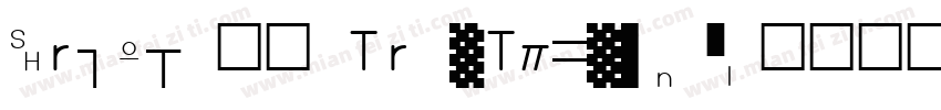 Arial 常规 TrueType701字体转换